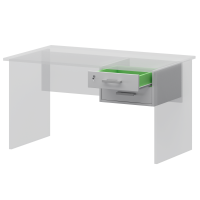 Тумба подвесная ( к столам глубиной 73см) Арго АТ-02 Белый